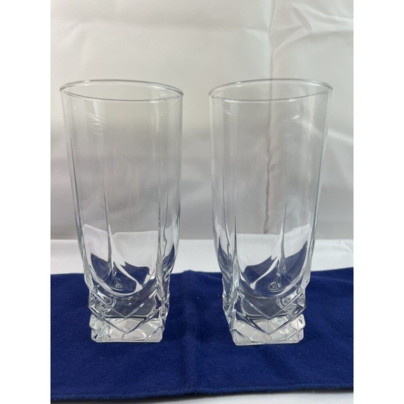 Set of 2 Bormioli Rocco Brillante Double Old Fashioned Water Glasses 6 1/2”x 3” - Picture 1 of 4